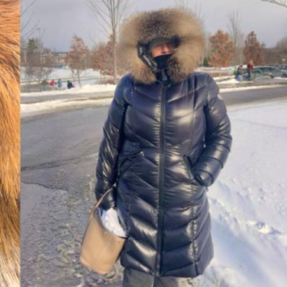 Moncler Fulmarus Giubbotto puffer jacket size (7) xxl with natural fur